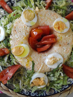 Una foto de Rosca fría de arroz con mayonesa