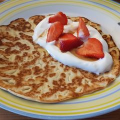 A picture of Lactose free pancakes.