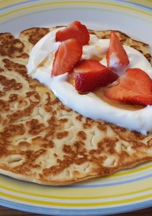 A picture of Lactose free pancakes.