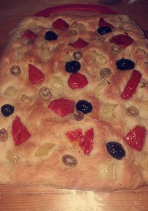 صورة لوصفة خبز الفوكاشية 😋😋😋