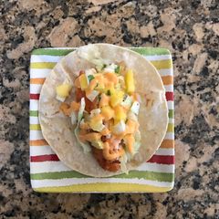 A picture of Fish taco.