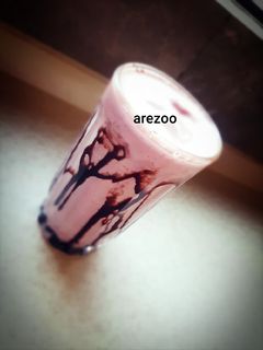 عکسی از دستور شیک توت فرنگی