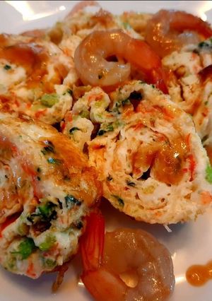 รูปของ ไข่ม้วนฉ่ำกุ้ง