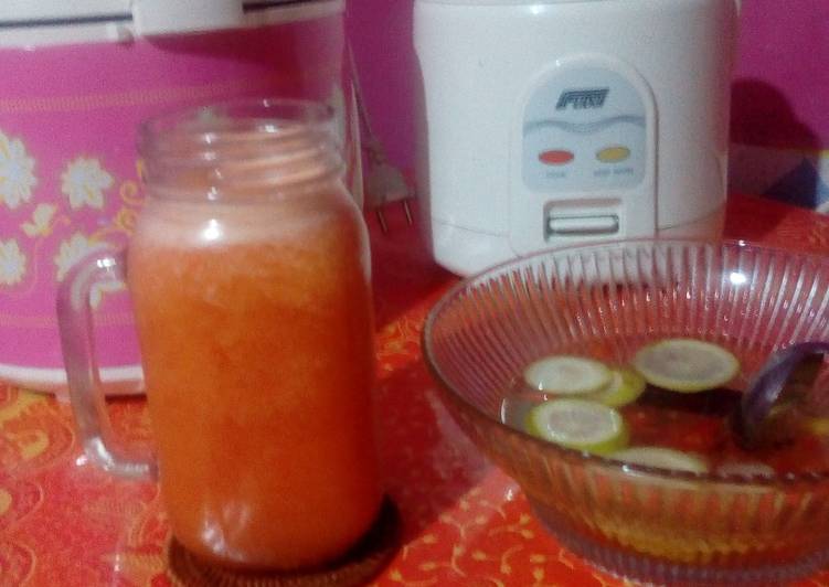 Langkah Mudah untuk Membuat Mix fruit juice, Lezat