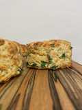 Cheese and wild garlic scones