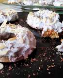 Donuts carrot cake con frosting de coco saludable