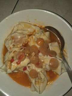 Foto resep Pangsit Rebus Kuah Pedas