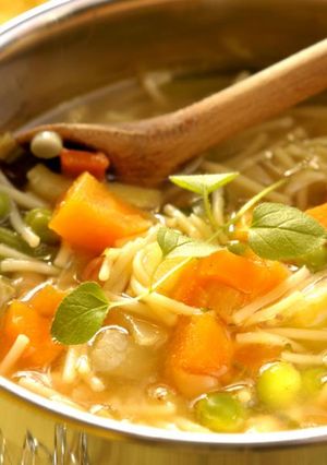 صورة لوصفة طريقة عمل شوربة خضار قليلة الدسم