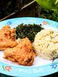 Sayap Ayam Jukut Crispy dengan Nasi Daun Jeruk