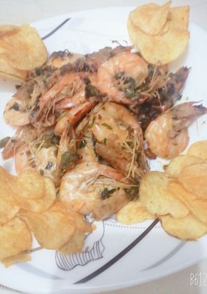 صورة لوصفة جمبري بصوص الزبده والثوم