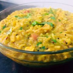 A picture of #veganrecipecontest Restaurant style Masala khichdi.