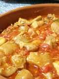 Careta en salsa con patatas