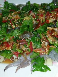 รูปของ กุ้งแช่น้ำปลารสแซ่บ