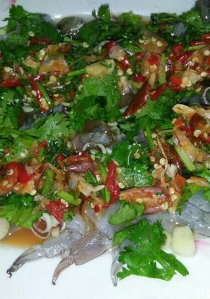 รูปของ กุ้งแช่น้ำปลารสแซ่บ