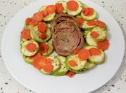 Una foto de solomillo de cerdo relleno
