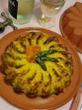 Sformato di asparagi salmone affumicato e porri