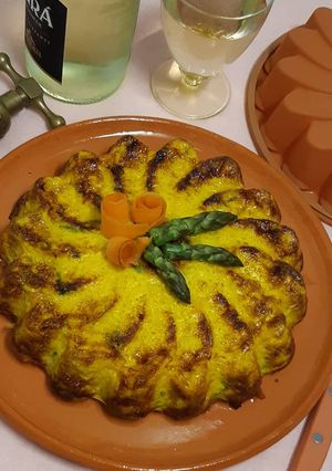 Foto di Sformato di asparagi salmone affumicato e porri