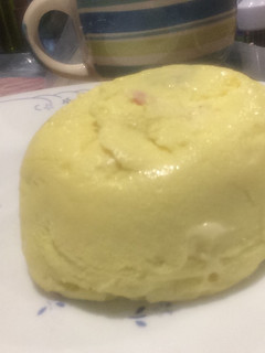Una foto de Tortita de huevo en microondas