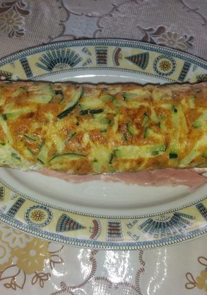 Foto di Rotolo di zucchine con Philadelphia e prosciutto cotto