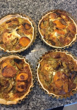 Una foto de Mini tartas de verdura
