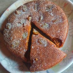 A picture of Parle-G biscuit cake.