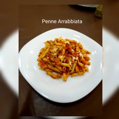 A picture of Penne Arrabbiata.