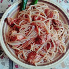 Chicken spaghetti A picture of Chicken spaghetti.