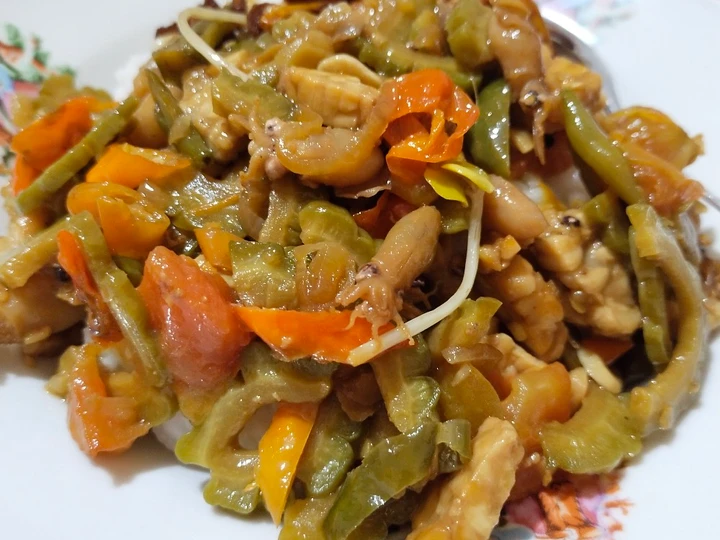 Cara Gampang Menyiapkan Resep Oseng pare baby cumi yang Enak Banget Anti Ribet, Bisa Manjain Lidah