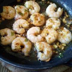 Una foto de Gambas al ajillo
