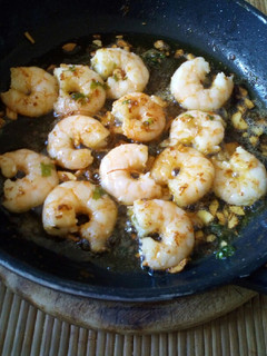 Una foto de Gambas al ajillo