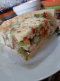 Quiche de pollo con verduras fácil y rápido