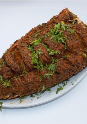 صورة لوصفة سمك حريد مقلي مع صوص الطحينة والزبادي 😋