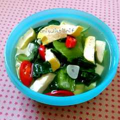 A picture of Pokcoy Tahu Sayur Bening.