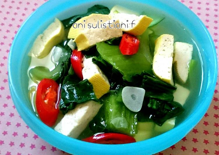 Bagaimana Membuat Pokcoy Tahu Sayur Bening, Menggugah Selera