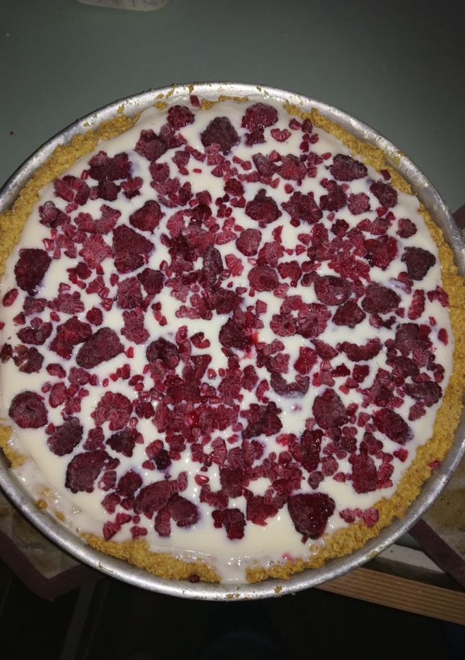 Una foto de Cheesecake de yogurt y leche condensada