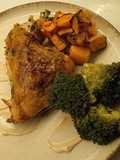 Pollo a la manteca con vegetales