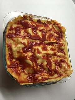 Una foto de Lasagna de verduras