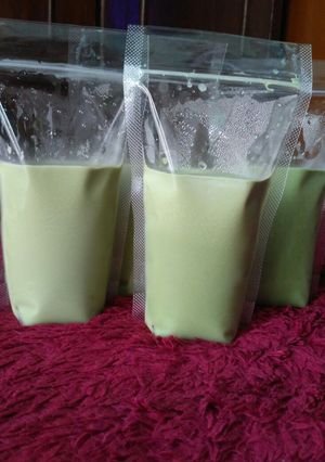 Foto resep Silky puding green tea 😍