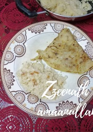 A picture of Halwa Paratha.