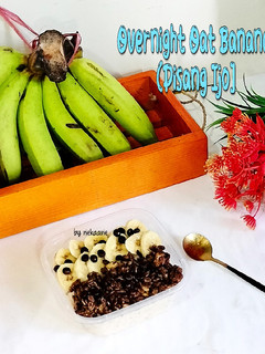 Foto resep 188. Overnight Oat Banana (Pisang Ijo)