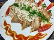 A picture of schezwan dosa