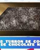 Turrón de coco bañado de chocolate negro