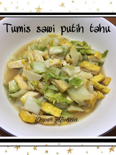 Foto resep Tumis sawi putih tahu