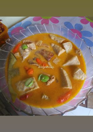 Foto resep Ikan asap / asep / peh masak santan pedas segar enak