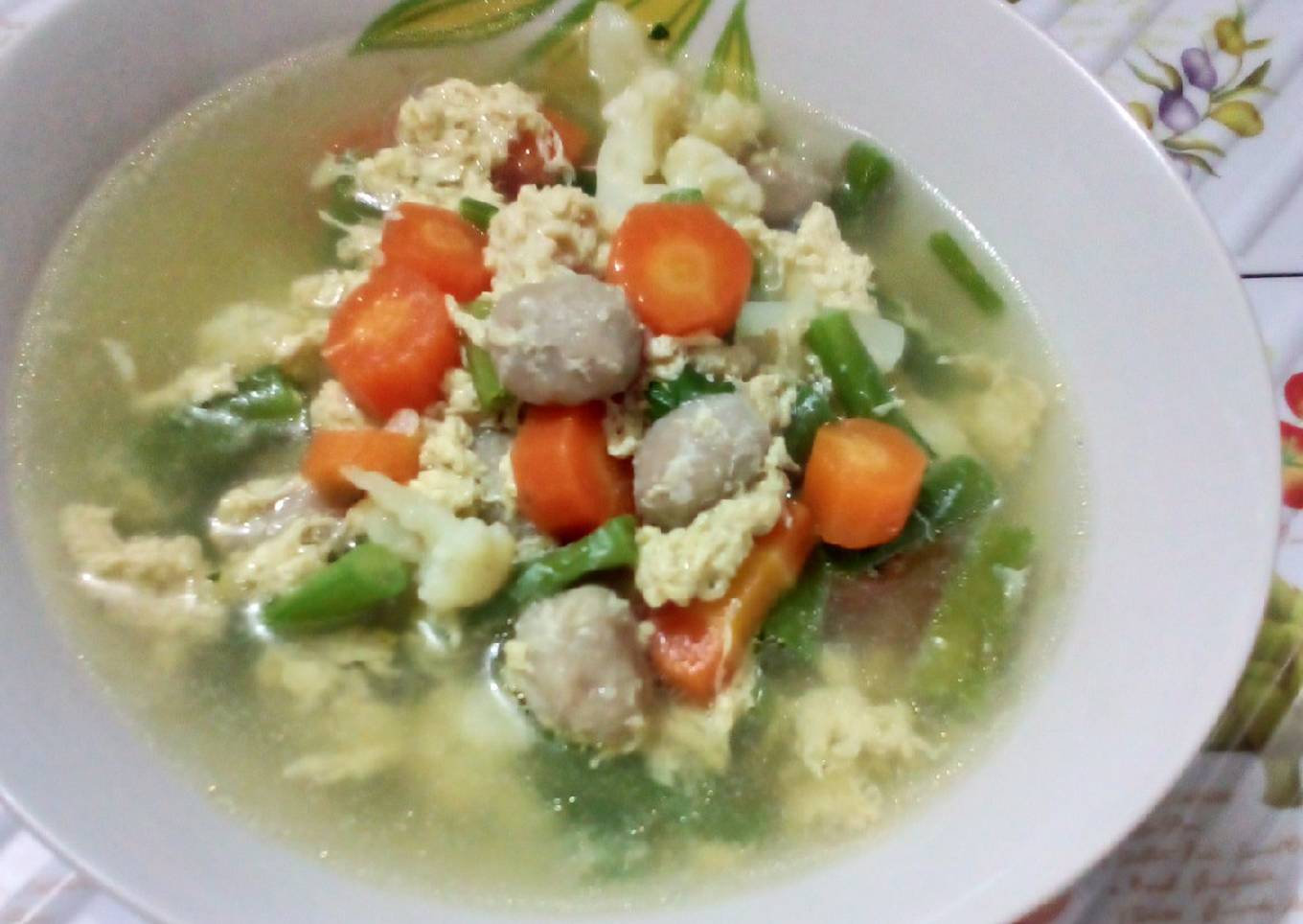 Sayur Sop Telur Kocok