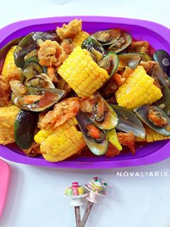 Foto resep Seafood Platter Saos Padang