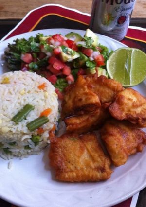 Una foto de Chicharrón de pescado