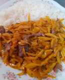 Olluquito con carne