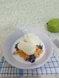 Bubur ketan hitam mangga