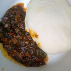 A picture of Moringa soup 2.